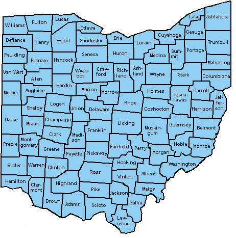 State Birding Sites Map | Ohio Ornithological Society